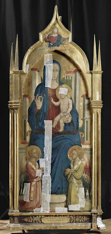 La Vierge et l'Enfant adorés par deux anges