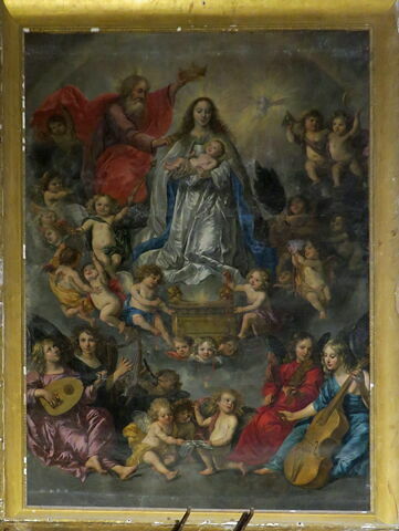 La Vierge entourée d'un concert d'anges
