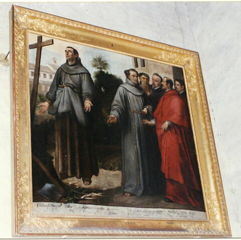 San Diego de Alcalá de Henares en extase devant la Croix