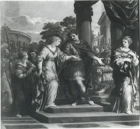 César remet Cléopâtre sur le trône d'Égypte, image 2/2