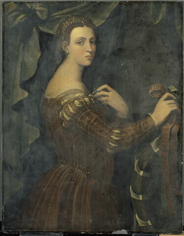 Portrait de femme avec les attributs de sainte Catherine, image 3/3
