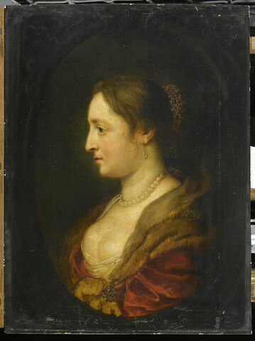 Portrait en médaillon d’un membre de la famille Fourment, dit auparavant Portrait de Suzanne Fourment (1599-1643), sœur d’Hélène Fourment, la seconde femme de Rubens, image 1/2
