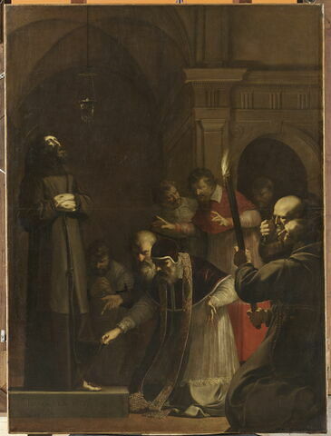 Le pape Nicolas V, en 1449, se fait ouvrir le caveau de saint François d'Assise