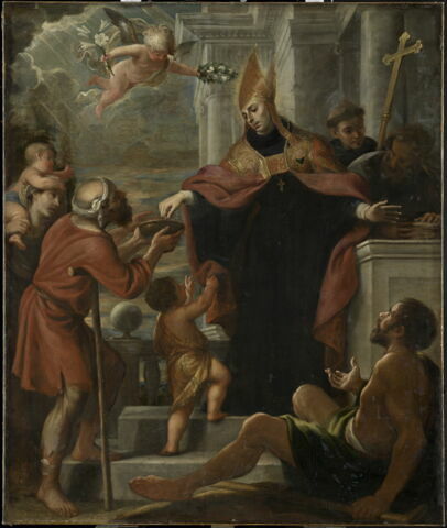 Saint Thomas de Villeneuve (1486-1555) distribuant les aumônes