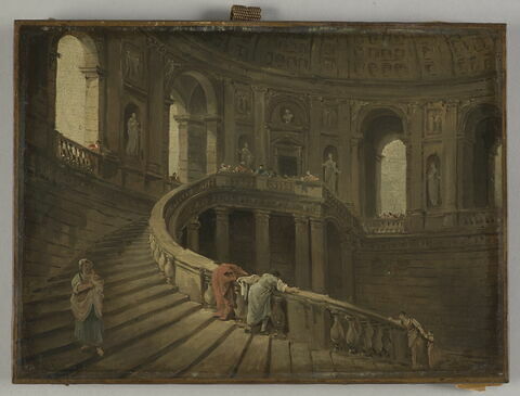 L'escalier tournant du palais Farnèse à Caprarola