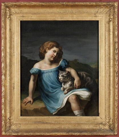 Louise Vernet enfant, fille du peintre Horace Vernet, plus tard femme du peintre Paul Delaroche., image 2/3