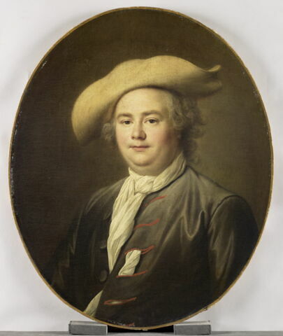 Portrait d'homme, dit autrefois Antoine Michaut (1768-1826), de la Comédie-Française., image 4/6