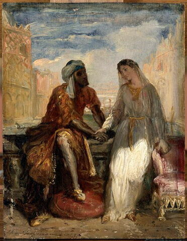 Othello et Desdémone à Venise. Othello rcontant à esdémone sa vie (Shakespeare, Othello, acte I, scène 3)., image 5/5