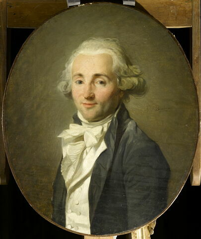 Portrait de Monsieur Delaval, ancien banquier et diplomate, émigré en Angleterre en 1792, ami de l'artiste., image 2/3