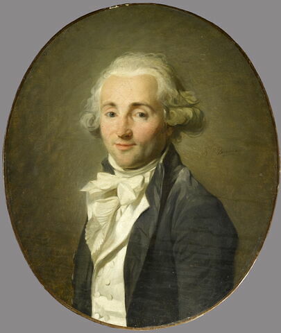 Portrait de Monsieur Delaval, ancien banquier et diplomate, émigré en Angleterre en 1792, ami de l'artiste.