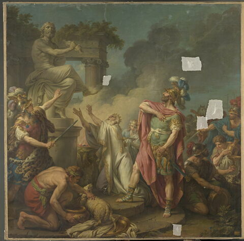 Préparatifs du combat de Pâris et Ménélas, dit aussi Le Serment de Priam et d'Agamemnon