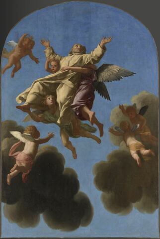 Saint Bruno est enlevé au ciel par les anges