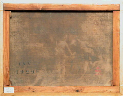 dos, verso, revers, arrière ; vue d'ensemble ; vue sans cadre © 2002 Musée du Louvre / Angèle Dequier