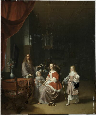 Portrait de Frans Gerritsz. Meerman (1630-1672), greffier de la ville de Leyde, et de sa famille, dit auparavant Portrait de Johan Meerman et des siens