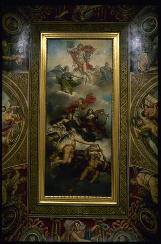 Le triomphe de la peinture française: apothéose de Poussin, de Le Sueur et de Le Brun, image 2/32