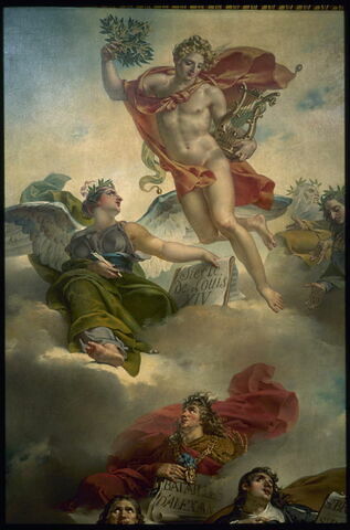 Le triomphe de la peinture française: apothéose de Poussin, de Le Sueur et de Le Brun, image 6/32