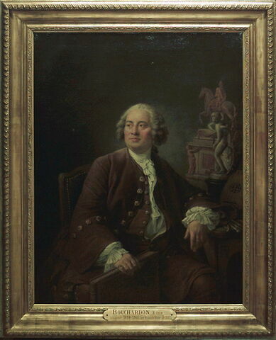 Edme Bouchardon ( 1698-1762), sculpteur; près de lui un modèle de 
