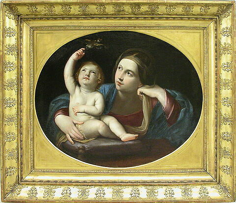La Vierge avec l'Enfant Jésus jouant avec un oiseau, image 3/4