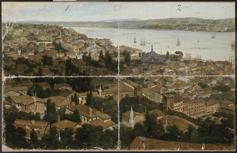 Panorama de Constantinople (divise en 16 compartiments numérotés), image 3/7