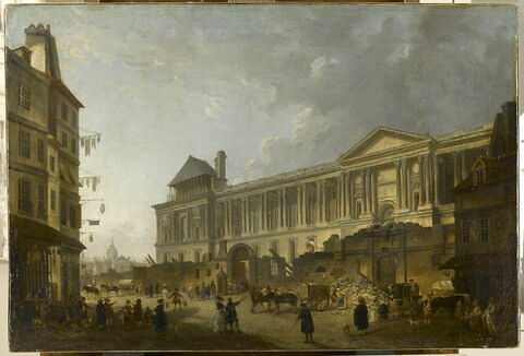 Vue de la Colonnade du Louvre.