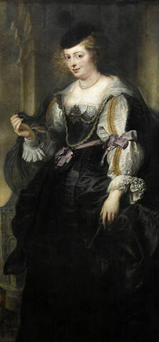 Portrait d’Hélène Fourment (1614-1673) au carrosse, suivie de son jeune fils Frans en page, image 4/6
