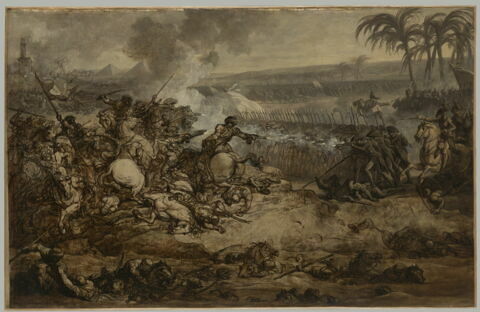 La Bataille des Pyramides (21 juillet 1798). Esquisse, image 1/9