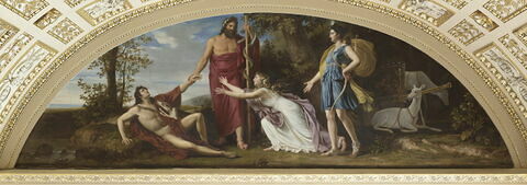 Diane rendant à Aricie Hippolyte ressuscité par Esculape