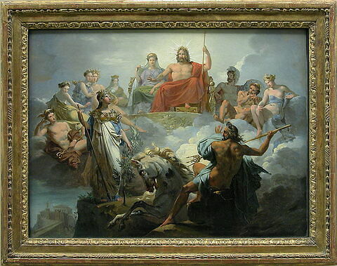 La dispute de Minerve et de Neptune au sujet d'Athènes. Esquisse de plafond., image 3/4