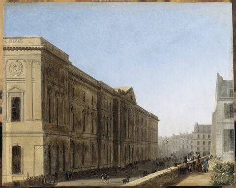 Le Palais du Louvre vu du nord-est, du côté de la place de l'Oratoire, vers 1812-1814, image 4/5