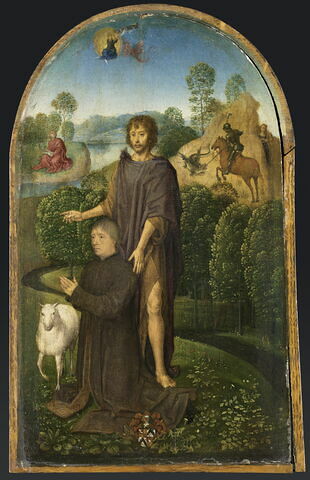 Saint Jean Baptiste présentant un orant, Jean du Cellier
