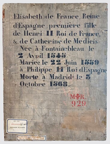 Portrait d'Élisabeth de Valois (1545 1568), fille de Henri II, roi de France, femme de Philippe II, roi d'Espagne, image 2/5