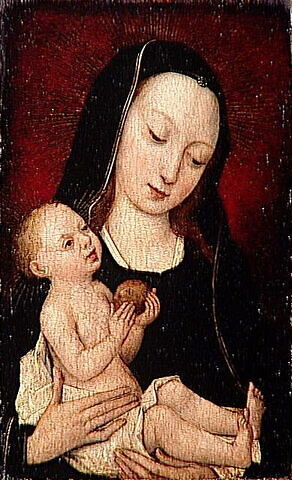 La Vierge à l'Enfant tenant une pomme, image 2/3
