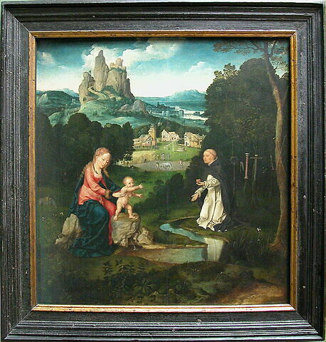 La Vierge et l'Enfant avec un dominicain offrant son coeur, image 4/4