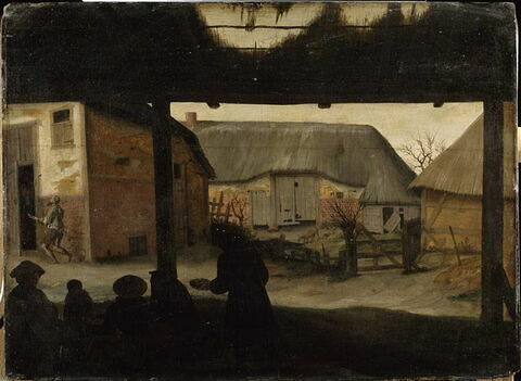 Mendiants dans une cour de ferme, par un matin d'hiver, image 3/3