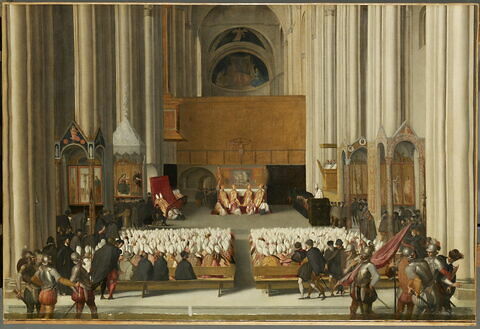 Le Concile de Trente (vingt-troisième session, 15 juillet 1563,  dans la nef centrale de la cathédrale San Vigilio de Trente)