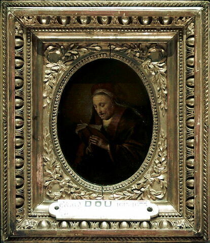 Femme âgée priant ou La Prophétesse Anne, dit aussi La Mère de Rembrandt, image 5/5
