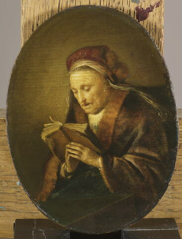 Femme âgée priant ou La Prophétesse Anne, dit aussi La Mère de Rembrandt, image 2/5