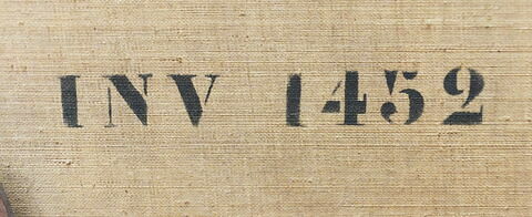 dos, verso, revers, arrière ; détail marquage / immatriculation © 2016 Musée du Louvre / Peintures