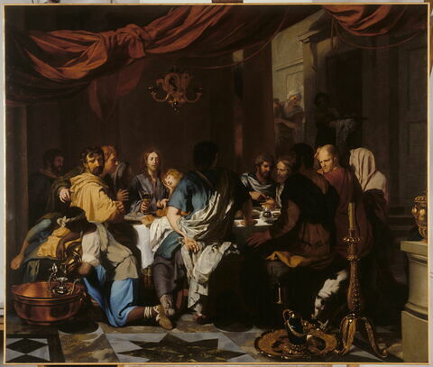 Jésus Christ célébrant la pâque avec ses disciples