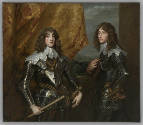 Portraits des princes palatins, Charles-Louis Ier, électeur (1617-1680), et de son frère Robert (1619-1682)
