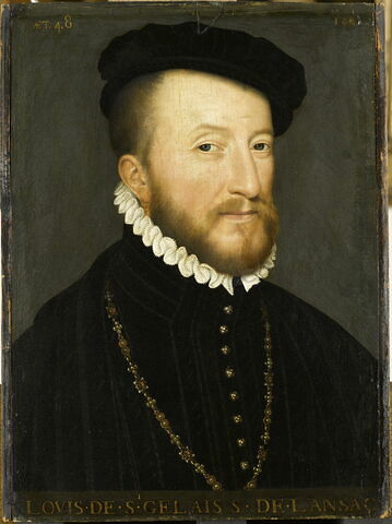 Louis de Saint-Gelais, seigneur de Lansac (av. 1515/13-1589), gouverneur de François II et de Charles IX, surintendant de la maison de Catherine de Médicis.