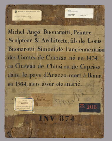 Michel-Ange, peintre, sculpteur et architecte (1475-1564), à l'âge de quarante-sept ans, image 2/5