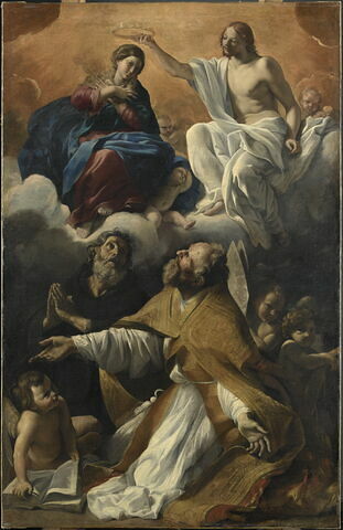 Le Couronnement de la Vierge avec saint Augustin et saint Guillaume d'Aquitaine, image 2/3