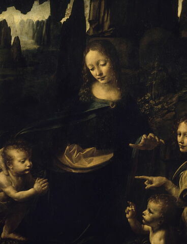 La Vierge, l'Enfant Jésus, saint Jean Baptiste et un ange, dit La Vierge aux rochers, image 9/17