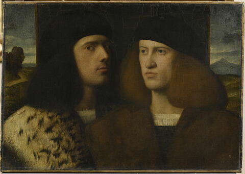 Double portrait : deux jeunes hommes, dit autrefois Portrait de Giovanni et Gentile Bellini ou Portrait de deux patriciens de Venise