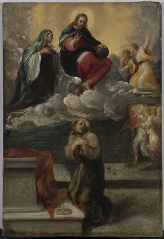 Le Christ et la Vierge apparaissant à saint François d'Assise, image 1/3