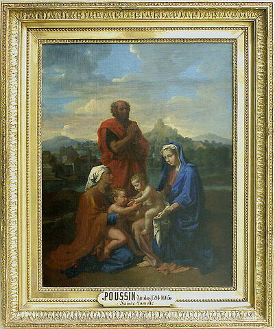 La Sainte Famille avec saint Jean, sainte Elisabeth et saint Joseph priant, image 2/2
