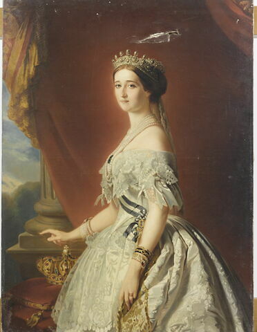L'impératrice Eugénie (1826-1920), en buste.