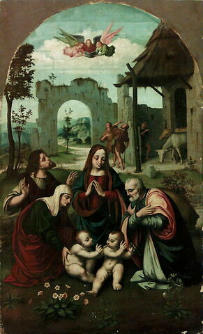 La Sainte Famille avec sainte Élisabeth, Zacharie et le petit saint Jean Baptiste, image 5/5