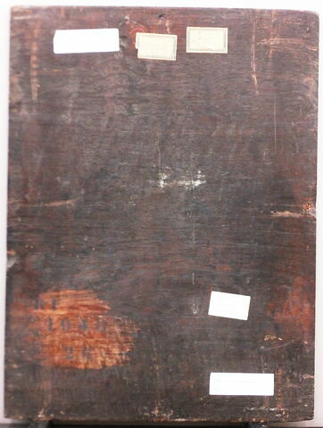 dos, verso, revers, arrière ; vue d'ensemble ; vue sans cadre © 2018 Musée du Louvre / Peintures